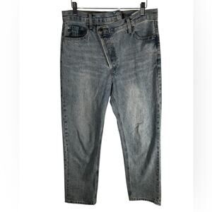 Agolde Criss Coss Blue Straight-Leg Jeans Vintage-Inspired Size 29